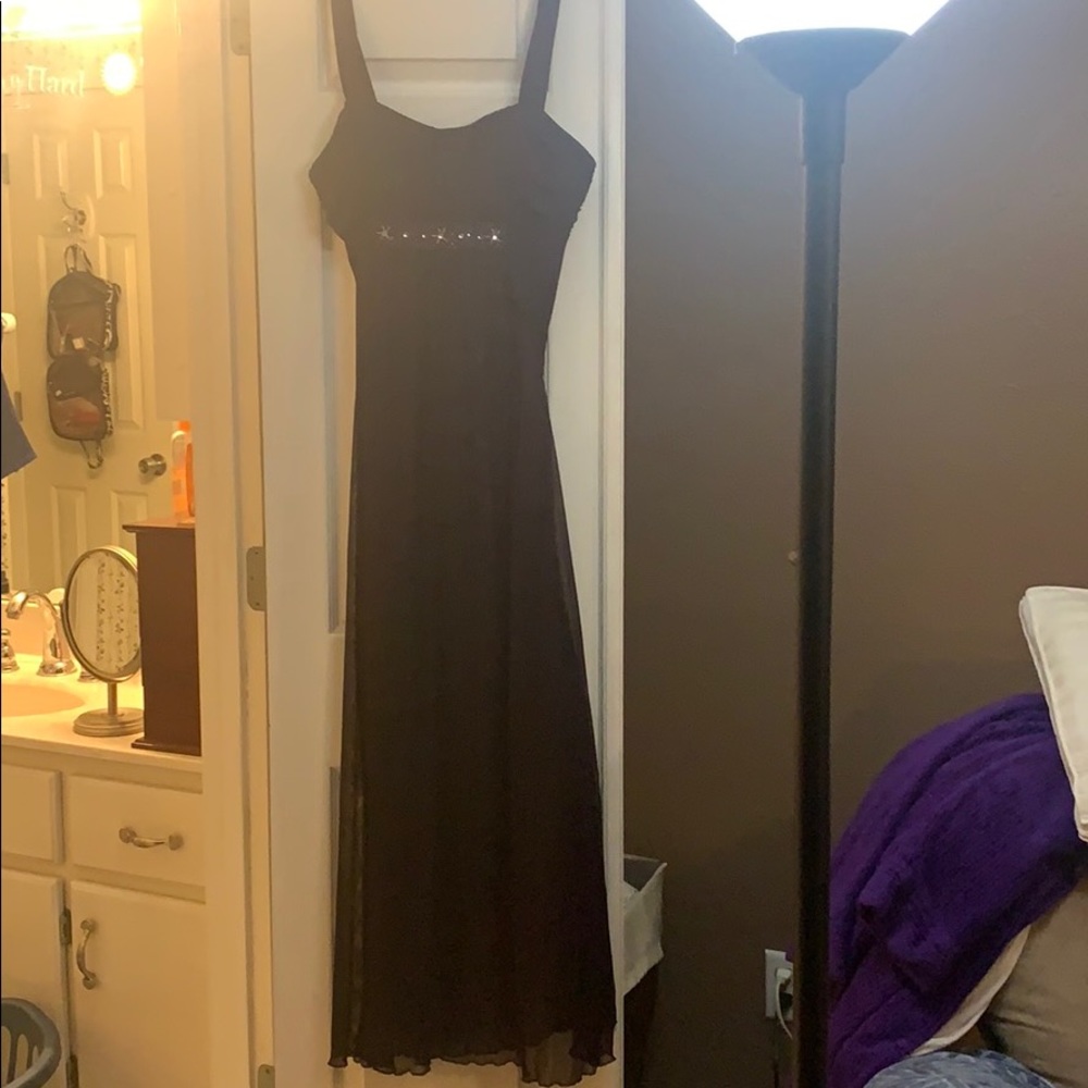 Dark purple dress